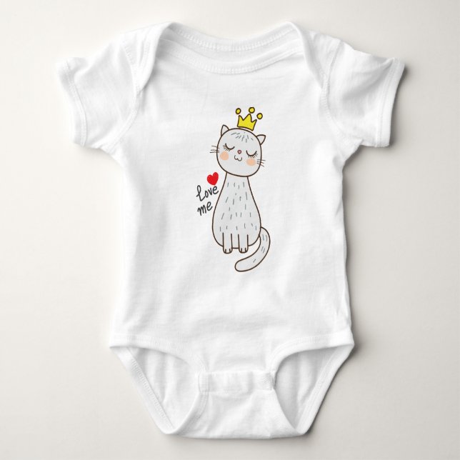 Body bébé princesse féline (Devant)