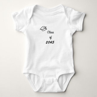Body bébé 'Promotion 2045 avec toque de diplômé'