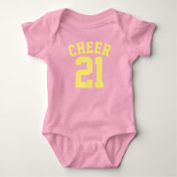 Bébé rose et jaune | Design Jersey Sport