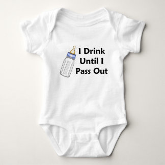 Body Bébé Sassy Bouteille Je Bois Jusqu'À Ce Que Je Pas