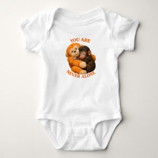 Body Bébé singe mignon Punch avec un singe en peluche -