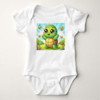Body bébé tortue mignon – Vêtement bébé animal Kaw