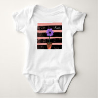 Bébé Vêtements Rayures Violettes Été
