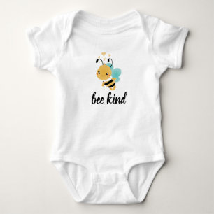 Body Bee Kind Bumblebee Coeurs Bleu Jaune