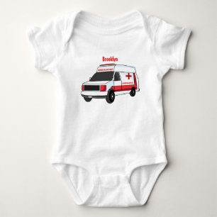 Body Belle ambulance rouge caricature van