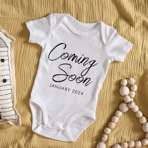 Body Bientôt Nouveau bébé Faire-part Unisex