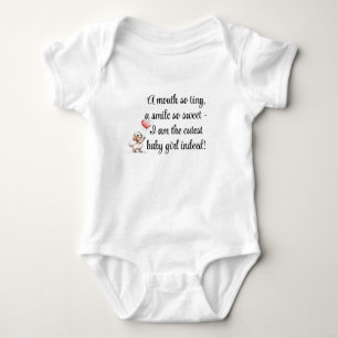 Body Bienvenue bébé fille, mignonne cadeau bébé, chien 