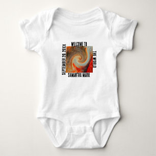 Body Bienvenue Dans World Retro Cravate-Dye Brown Rouge