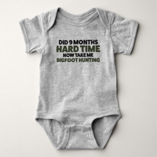 Body Bigfoot Sasquatch Funny Baby Jersey Bodysuit