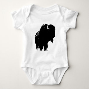 Body Bison de bison noir et blanc Pop Art