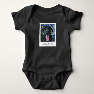 Body Black Lab Dog Pet Personnalisé Photo et Texte 