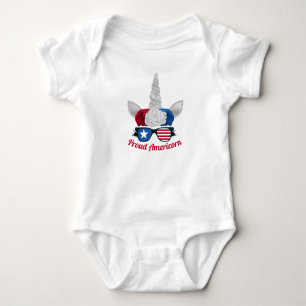 Body Bleu blanc bleu mignon Parties scintillant Unicorn