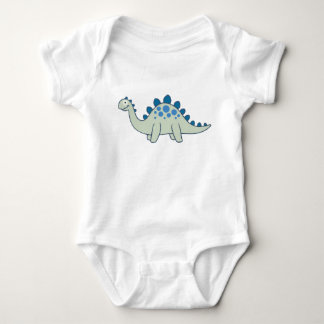 Body Bleu Cartoon Stegosaurus Dinosaur Un Pièce