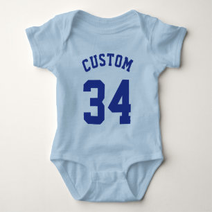 Body Bleu clair et Bébé royal   Sports Jersey Design