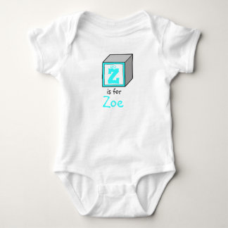 Body Bloc personnalisé d'alphabet de bébé de monogramme