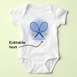 Body Blue tennis star ajouter un nom ou un texte