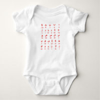 Bodysuit arabe pour bébé Alphabet arabe Vêtements 
