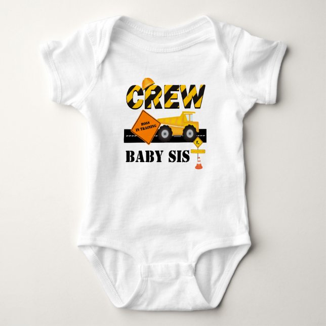 Body Bodysuit Baby-Sis de l'équipage de construction Li (Devant)