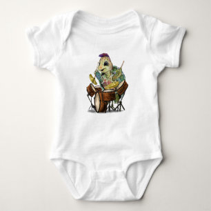 Body Bodysuit bébé amusant avec tambour tortue