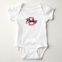 Bodysuit bébé "B" personnalisable