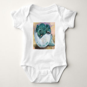 Body Bodysuit bébé éléphant - Je t'aime maman