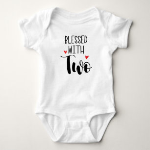 Body Bodysuit Bébé Jumelles Chanceuses