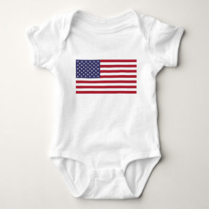 Body Bodysuit bébé patriotique avec drapeau des Etats-U