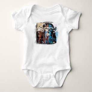 Body Bodysuit de bébé singe Jersey, blanc