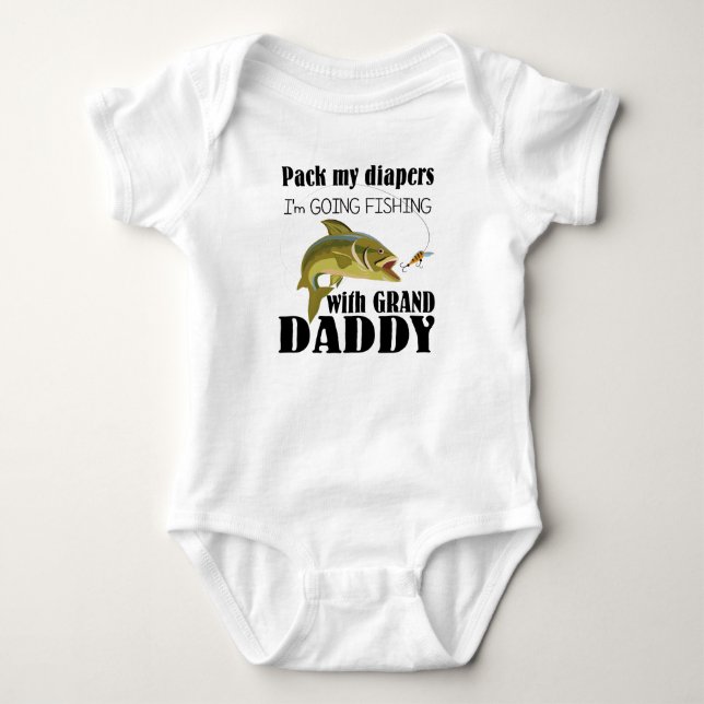 Body Bodysuit de Pêche Bébé Jersey (Devant)