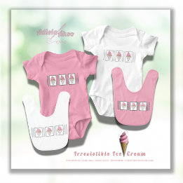 Body Bodysuit Irrésistible en crème glacée par Adiela A