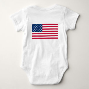 Body Bodysuit ou T-shirt American Flag Baby