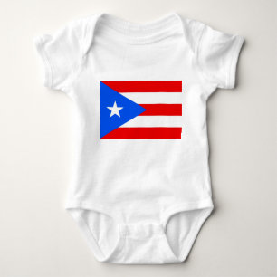Body Bodysuit patriotique bébé avec drapeau Porto Rico
