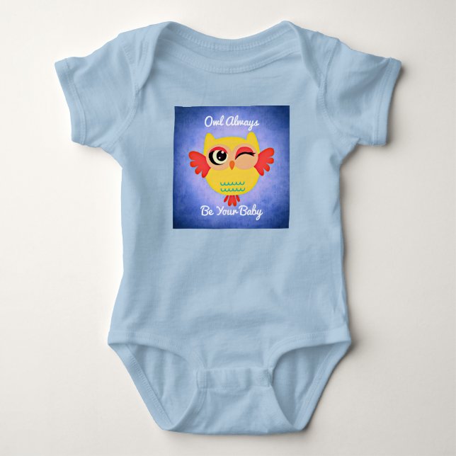 Body Bodysuit pour bébé de hibou en winking (Devant)