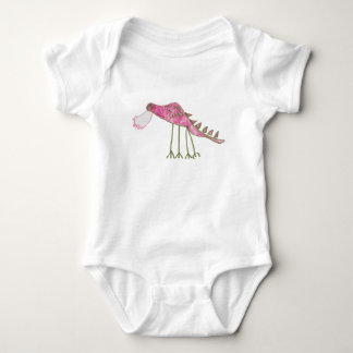 Body Bodysuit pour bébé Dragon rose et vert