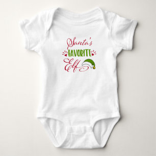 Body Bodysuit pour bébé Elf favori père Noël