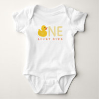 Bodysuit pour bébé en caoutchouc jaune - Un chance