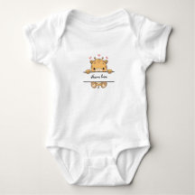 Bodysuit pour bébé en Giraffe Cute