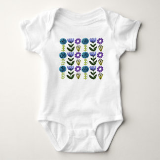Body Bodysuit pour bébé imprimé à fleurs