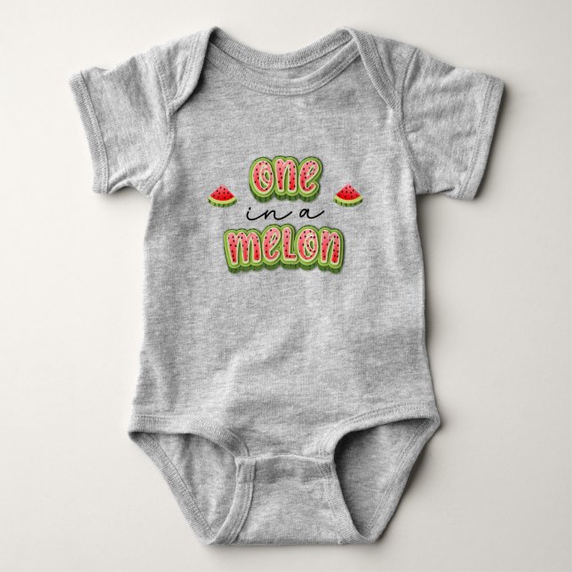 Body Bodysuit pour bébé pastèque (Devant)