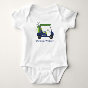 Body Bodysuit pour bébé personnalisé Marine & Green