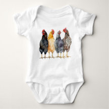 Bodysuit pour bébé poulets, Country Toddler Tee