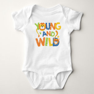 Body Bodysuit Sauvage Lion et Tiger Bébé Sleeper