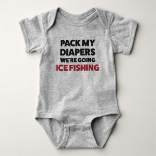 Body Bodysuit T Shirt personnalisable Baby Ice Fishing