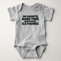 Bodysuit T Shirt personnalisable Baby Ice Fishing