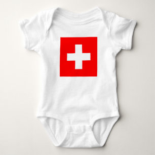 Body Bodywear patriotique avec drapeau Suisse