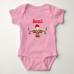 Body Bœuf Longhorn de Noël