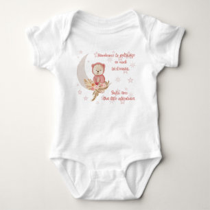 Body Boho rose ours lune vêtements bébé