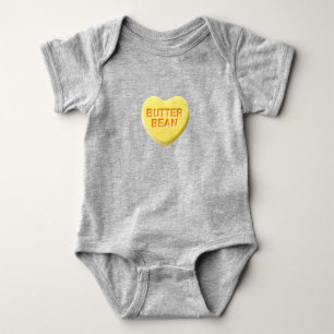 Body bonbon jaune coeur beurre