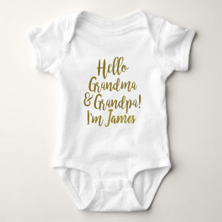 Body Bonjour grand-maman et grand-papa, je suis nom" |