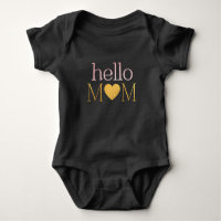 bonjour moderne MOM or rose Fhuile coeur